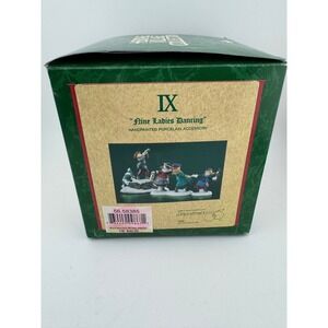 Dept 56 Twelve Days of Dickens Village Nine Ladies Dancing 56.58385 Heritage New